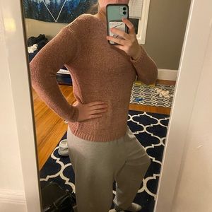 Pink cute knit sweater